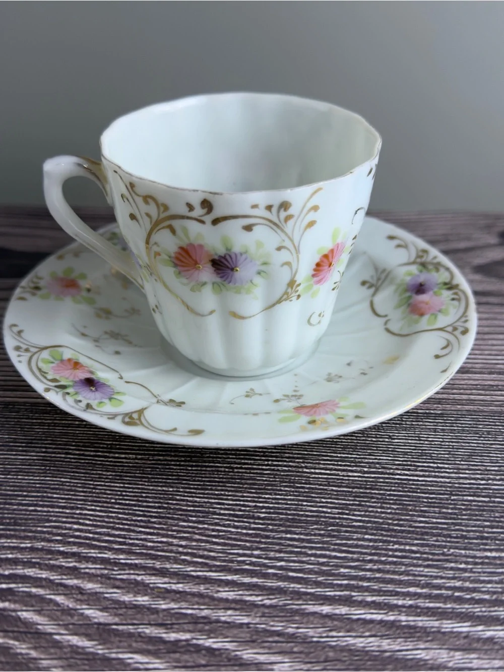 Antique Porcelain Tea Set & Pitcher Bundle – Bavaria, Sevres, Floral, No Chips